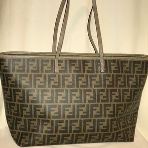 Fendi Zucca Roll Tote